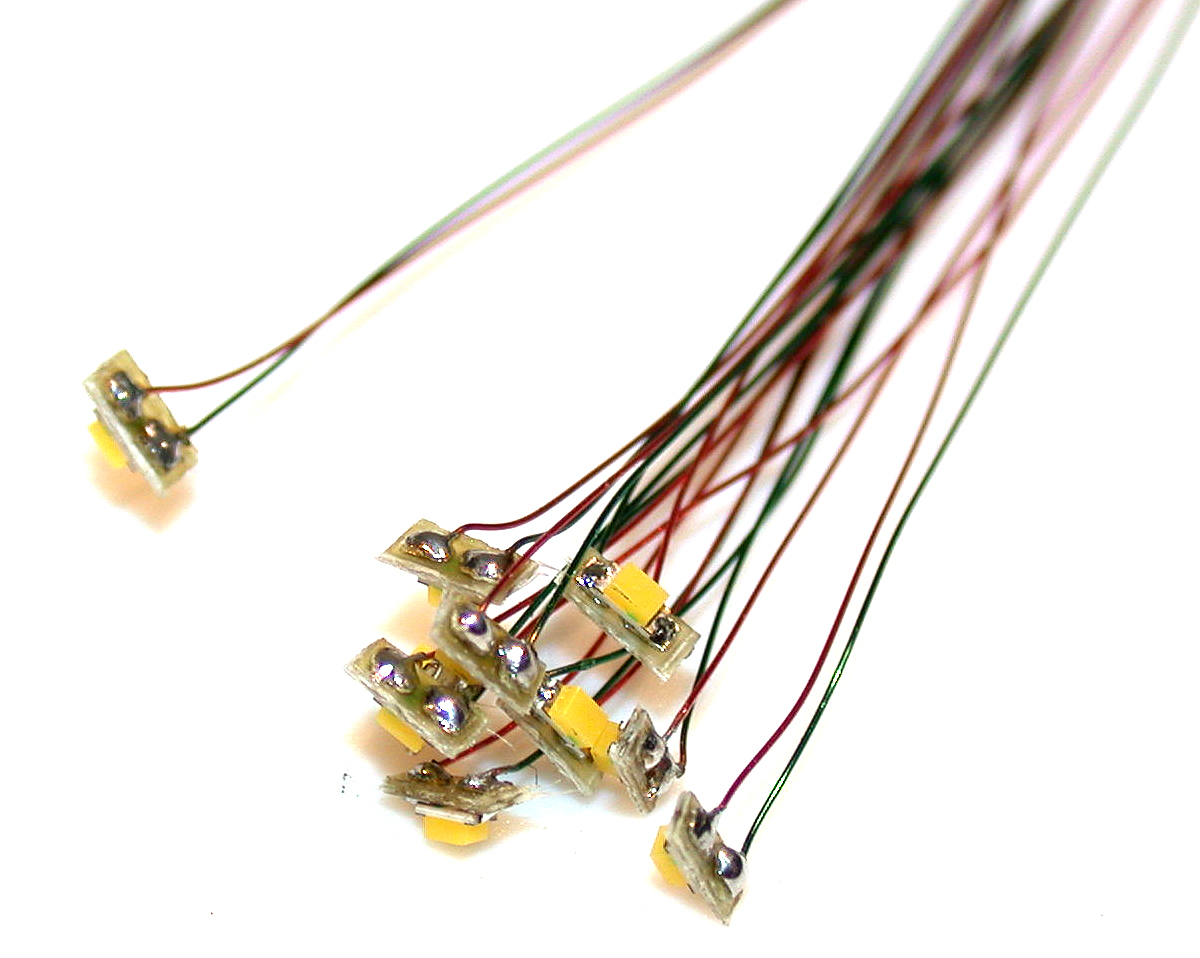 10x Golden White SMLED w/ Magnet Wire